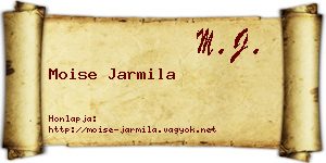 Moise Jarmila névjegykártya